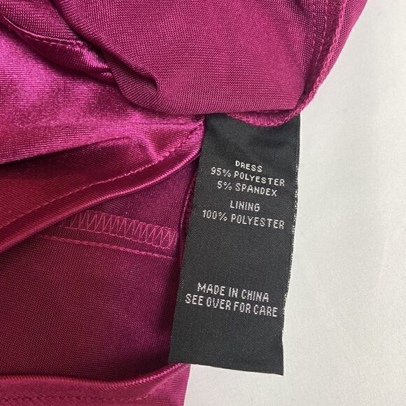 BCX Magenta Satin Mini Dress New - Picture 13 of 14
